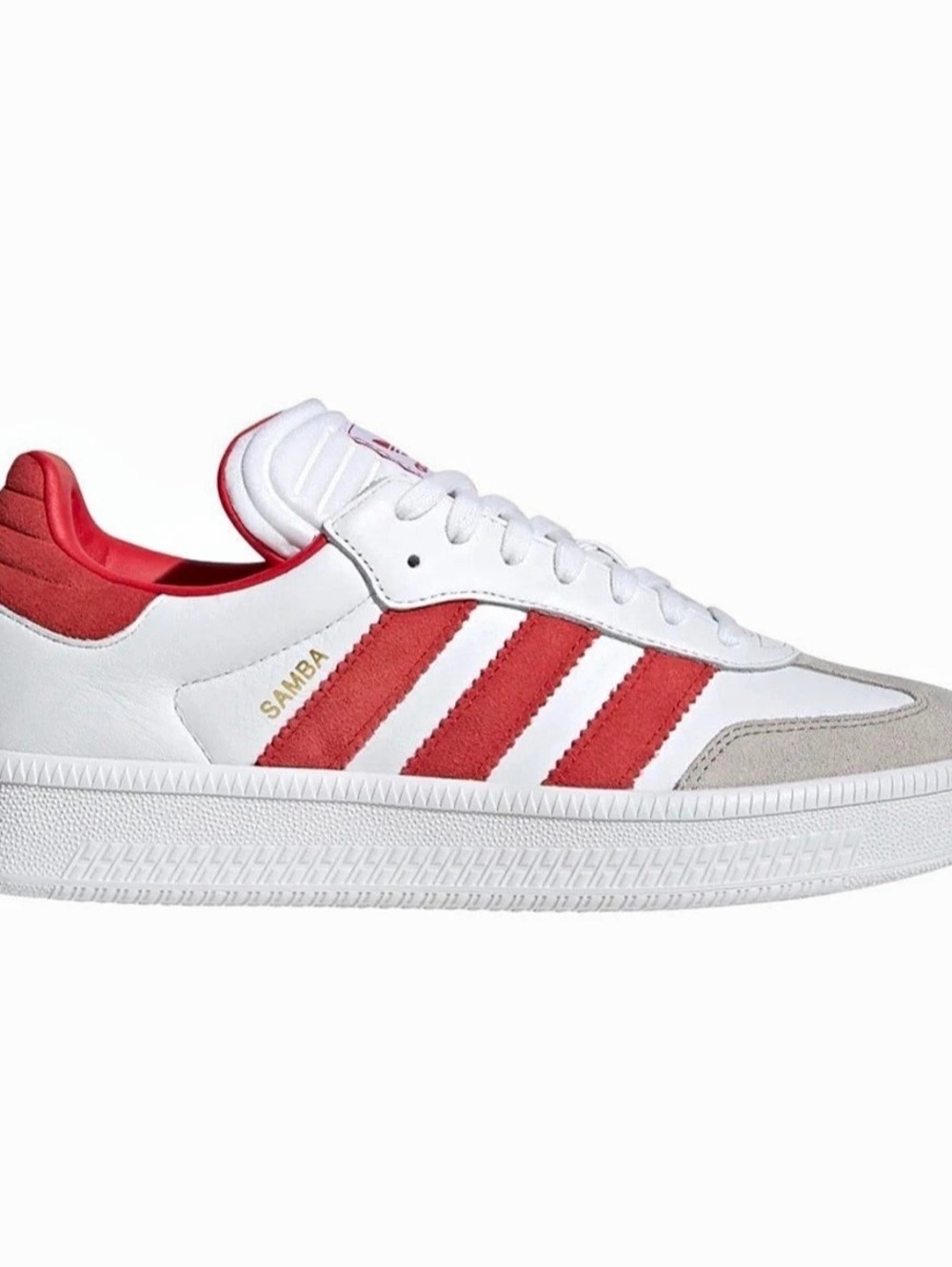 adidas Samba Sneakers in White & Red Like New